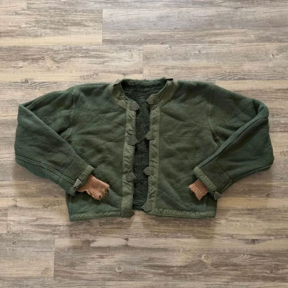 Vintage 1960s Swedish Military Motorcycle Jacket LINER